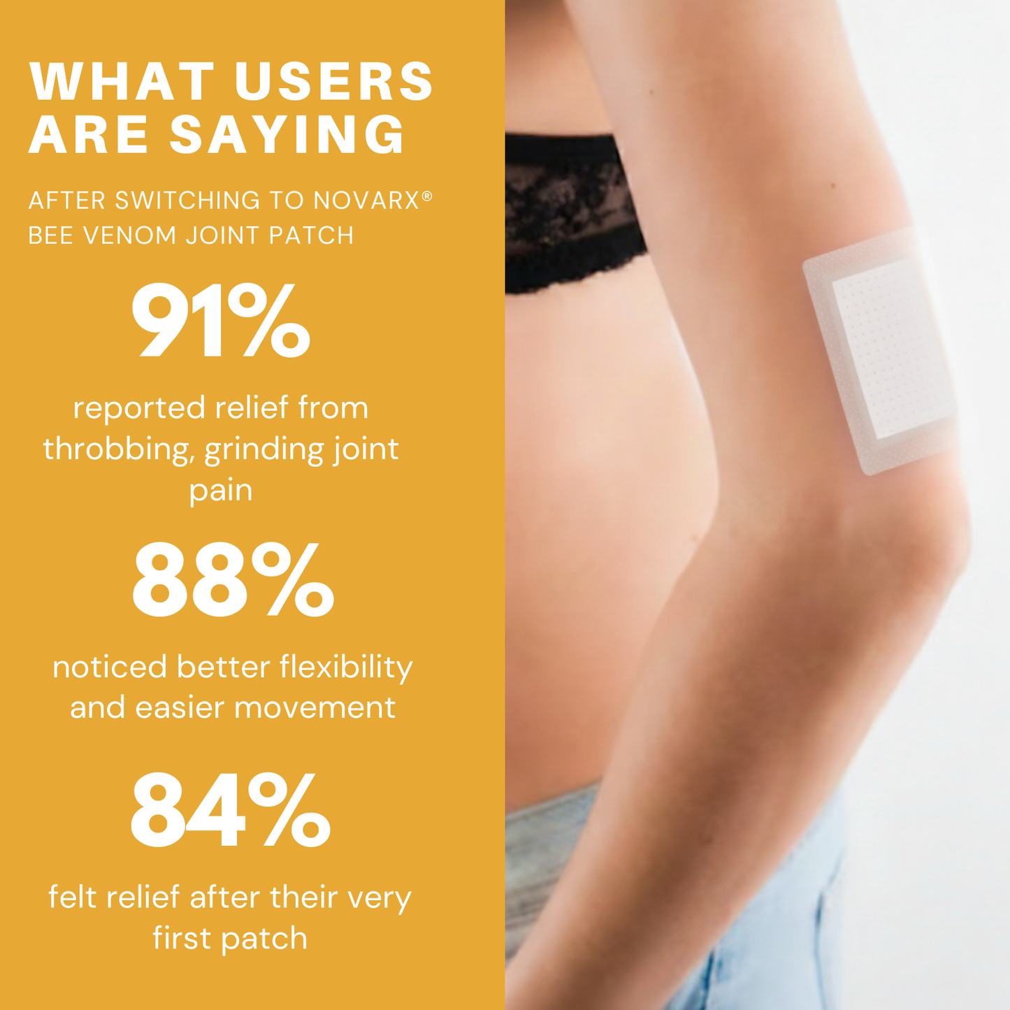 NovaRX® Bee Venom Joint Threapy Botanical Patch