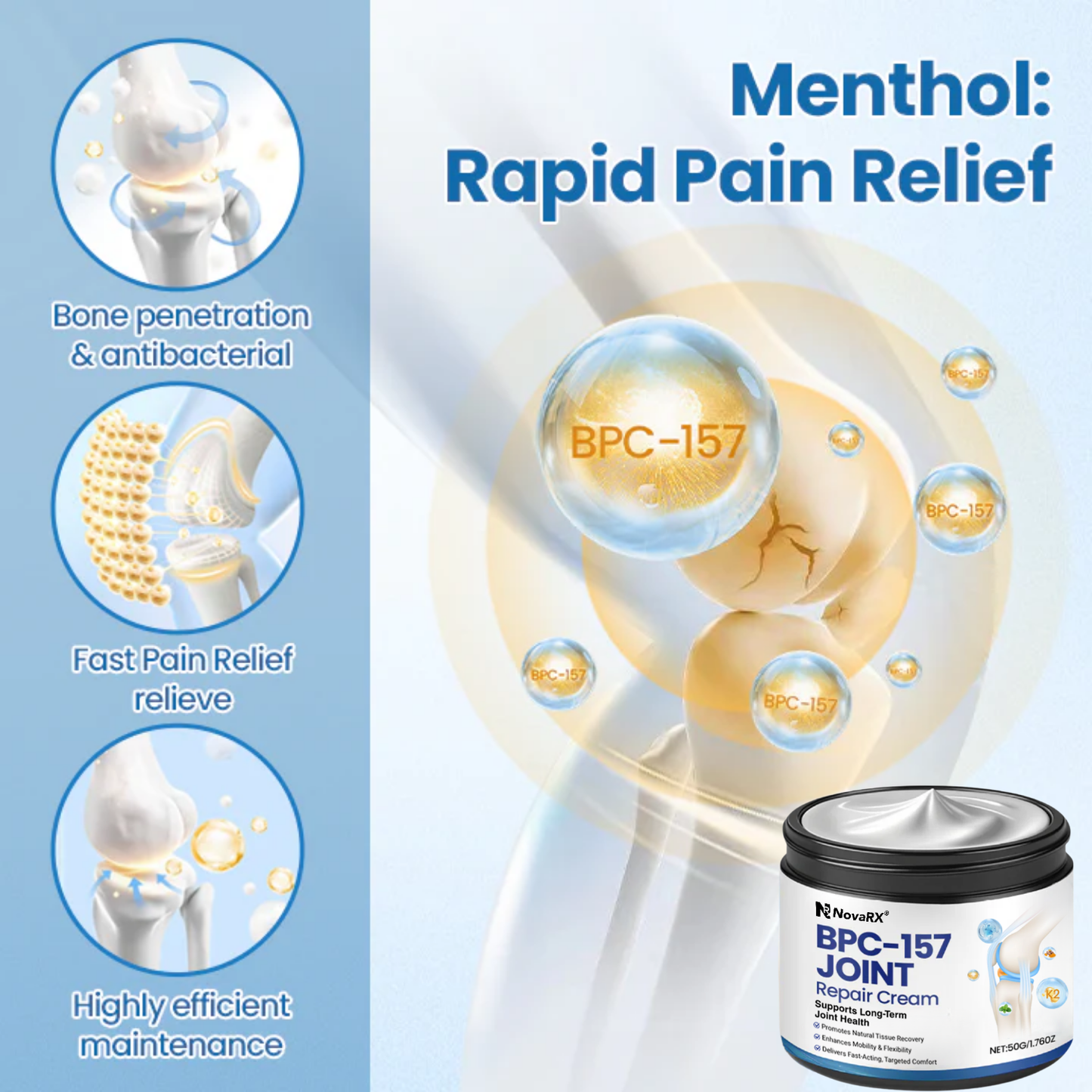 NovaRX® BPC-157 Joint Repair Cream