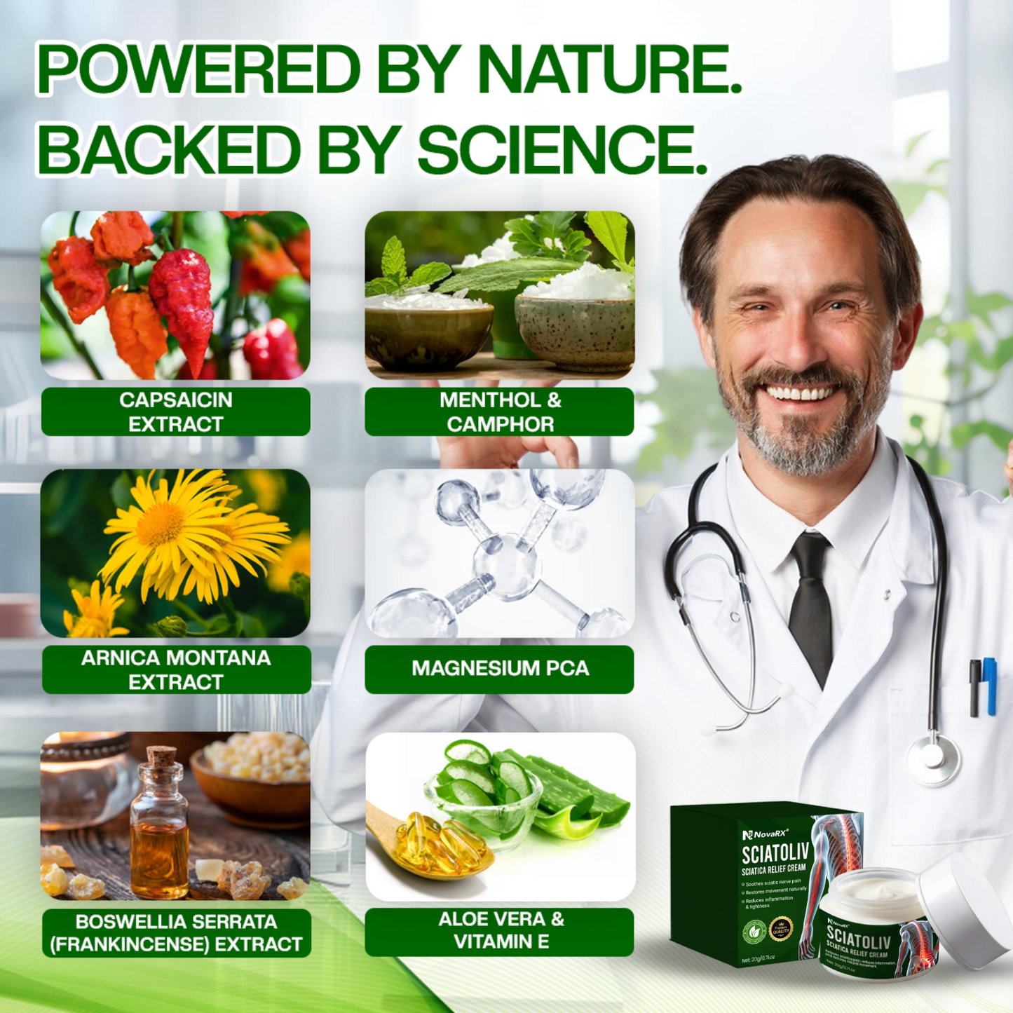 NovaRX® Sciatoliv Sciatica Relief Cream