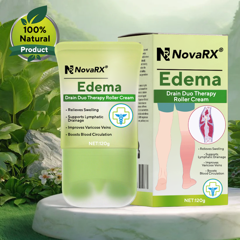 NovaRX® Edema Drain Duo Therapy Roller Cream