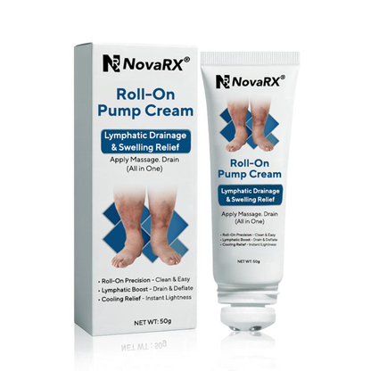NovaRX® Roll-On Pump Cream for Lymphatic Drainage & Swelling Relief