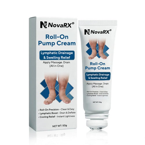 NovaRX® Roll-On Pump Cream for Lymphatic Drainage & Swelling Relief