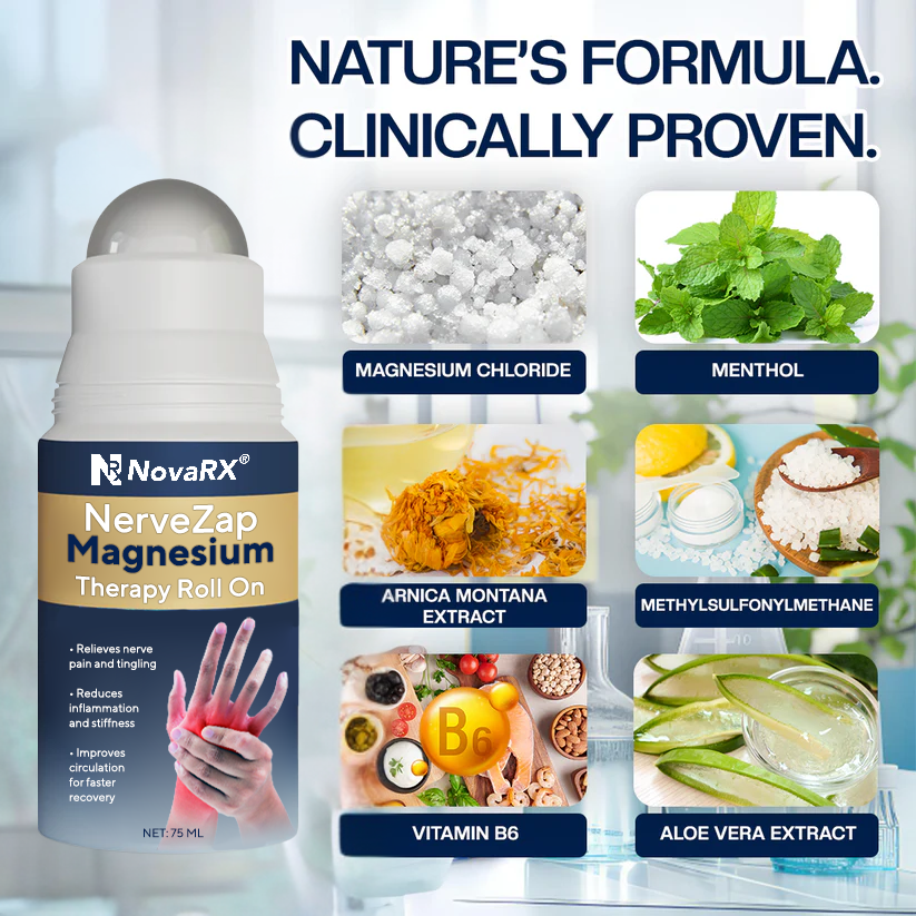 NovaRX® NerveZap Magnesium Therapy Roll On