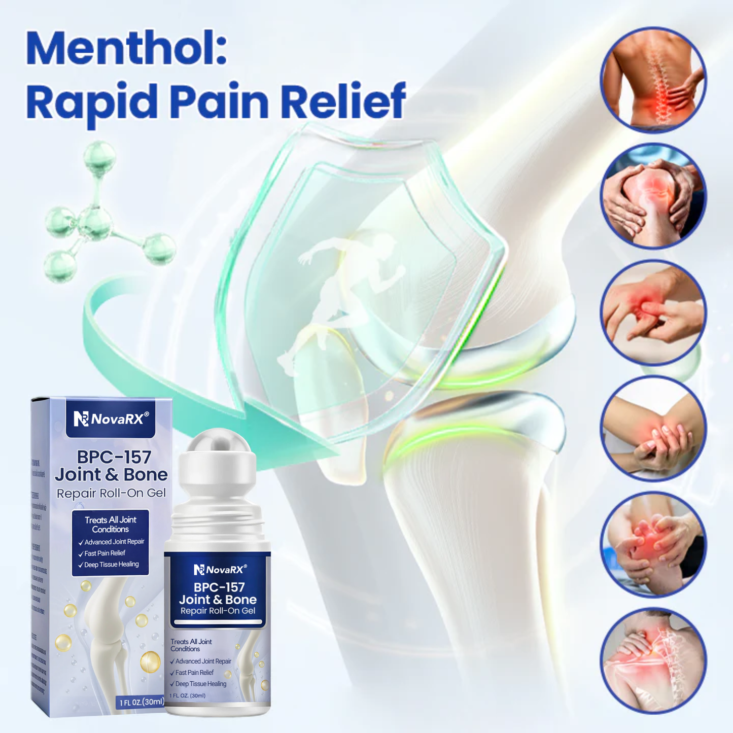 NovaRX® BPC-157 Joint&Bone Repair Roll-On Gel