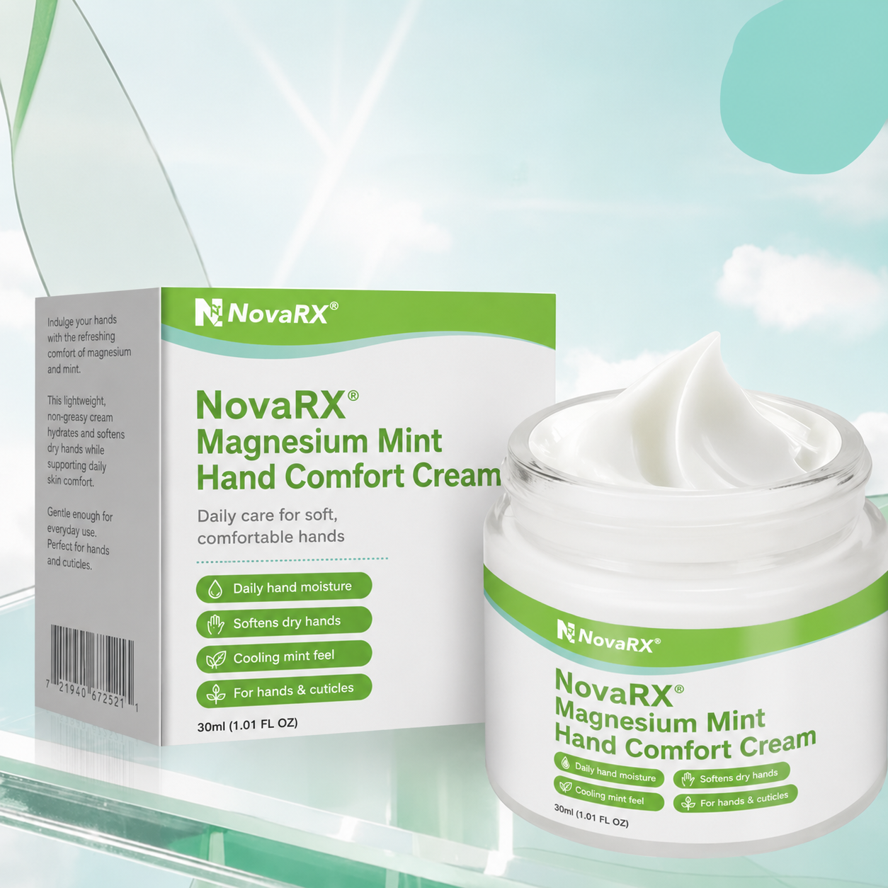 NovaRX® Magnesium & Peppermint Hand Cream